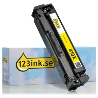 Varumärket 123ink ersätter HP 410X (CF412X) gul toner hög kapacitet CF412XC 054895
