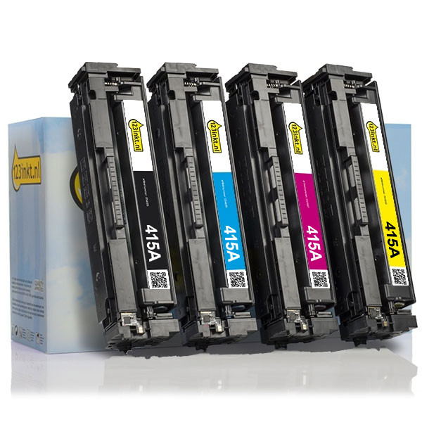 Varumärket 123ink ersätter HP 415A BK/C/M/Y toner 4-pack  132199 - 1