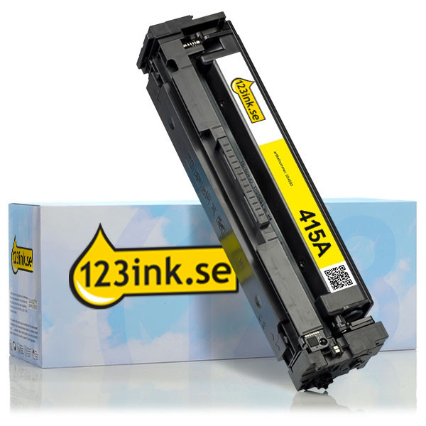 Varumärket 123ink ersätter HP 415A (W2032A) gul toner W2032AC 055443 - 1