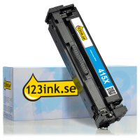 Varumärket 123ink ersätter HP 415X (W2031X) cyan toner hög kapacitet W2031XC 055441