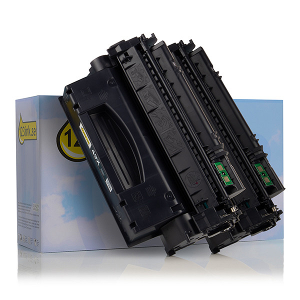 Varumärket 123ink ersätter HP 49XD (Q5949XD) svart toner 2-pack Q5949XDC 132157 - 1