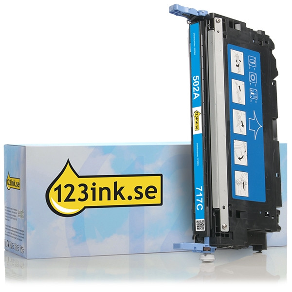 Varumärket 123ink ersätter HP 502A (Q6471A) cyan toner Q6471AC 039586 - 1