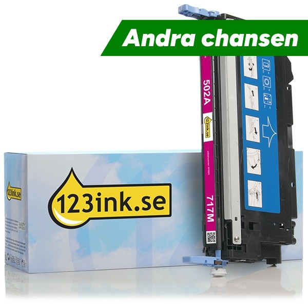 Varumärket 123ink ersätter HP 502A (Q6473A) magenta toner⭐ 500651 - 1