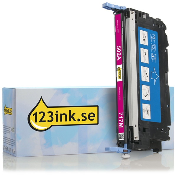 Varumärket 123ink ersätter HP 502A (Q6473A) magenta toner Q6473AC 039596 - 1