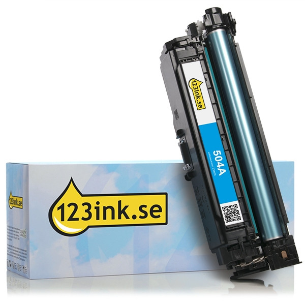 Varumärket 123ink ersätter HP 504A (CE251A) cyan toner CE251AC 039835 - 1