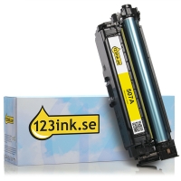 Varumärket 123ink ersätter HP 507A (CE402A) gul toner CE402AC 054045