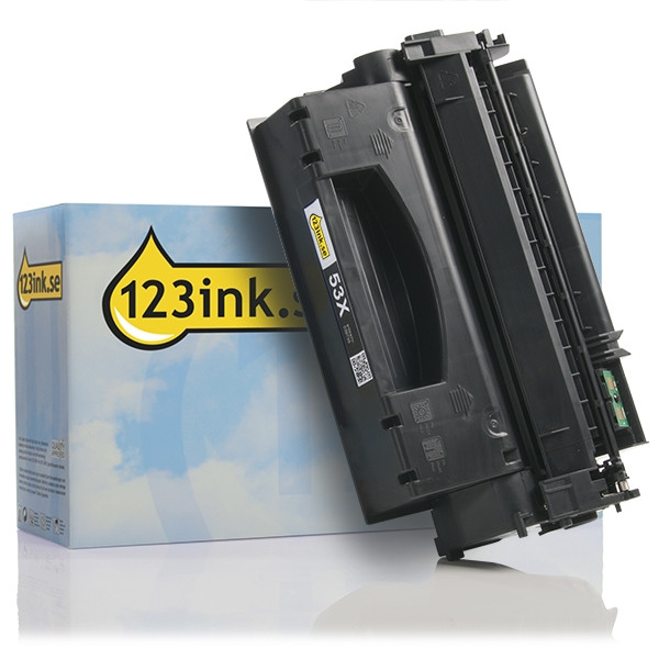 Varumärket 123ink ersätter HP 53X (Q7553X) svart toner hög kapacitet Q7553XC 039738 - 1
