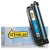 Varumärket 123ink ersätter HP 648A (CE261A) cyan toner