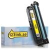 Varumärket 123ink ersätter HP 648A (CE262A) gul toner