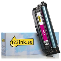 Varumärket 123ink ersätter HP 648A (CE263A) magenta toner