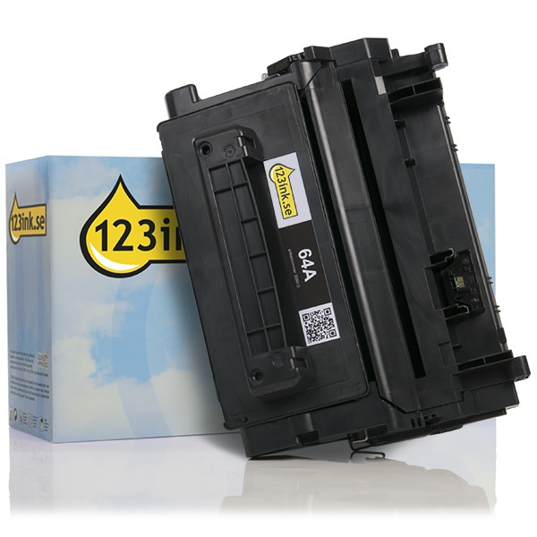 Varumärket 123ink ersätter HP 64A (CC364A) svart toner CC364AC 039813 - 1