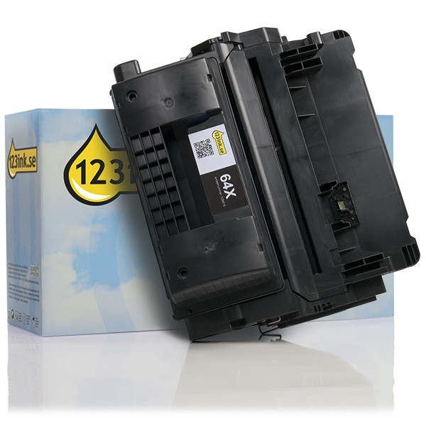 Varumärket 123ink ersätter HP 64X XL (CC364X) svart toner extra hög kapacitet  055141 - 1