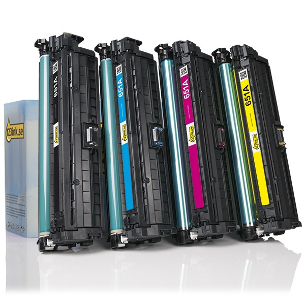 Varumärket 123ink ersätter HP 651A CE340A/41A/42A/43A toner 4-pack  130048 - 1