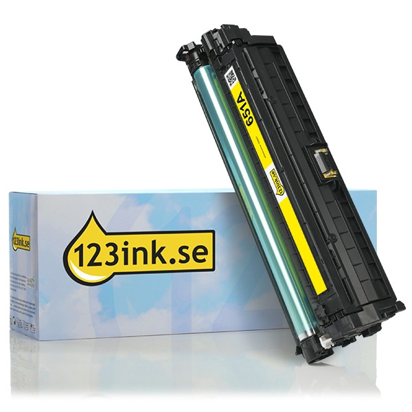 Varumärket 123ink ersätter HP 651A (CE342A) gul toner CE342AC 054661 - 1