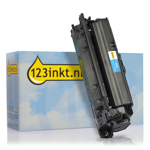 Varumärket 123ink ersätter HP 653A (CF321A) cyan toner CF321AC 054777 - 1