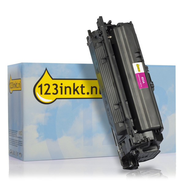 Varumärket 123ink ersätter HP 653A (CF323A) magenta toner CF323AC 054781 - 1