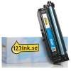 Varumärket 123ink ersätter HP 654A (CF331A) cyan toner