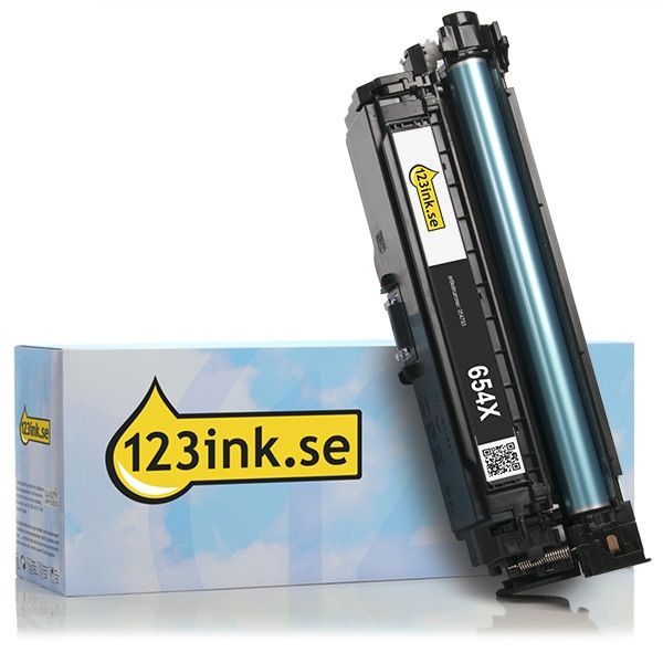 Varumärket 123ink ersätter HP 654X (CF330X) svart toner hög kapacitet CF330XC 054793 - 1