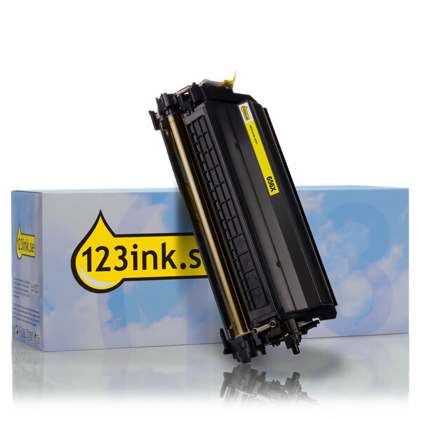 Varumärket 123ink ersätter HP 656X (CF462X) gul toner hög kapacitet CF462XC 055171 - 1