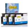 Varumärket 123ink ersätter HP 711 (CZ134A) cyan bläckpatron 3-pack 044205 - 1