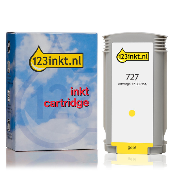 Varumärket 123ink ersätter HP 727 (B3P15A) gul bläckpatron B3P15AC 044283 - 1