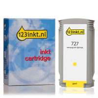 Varumärket 123ink ersätter HP 727 (B3P15A) gul bläckpatron B3P15AC 044283