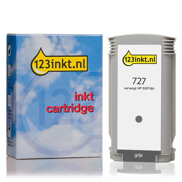 Varumärket 123ink ersätter HP 727 (B3P18A) grå bläckpatron B3P18AC 044285 - 1