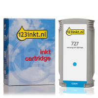 Varumärket 123ink ersätter HP 727 (B3P19A) cyan bläckpatron hög kapacitet