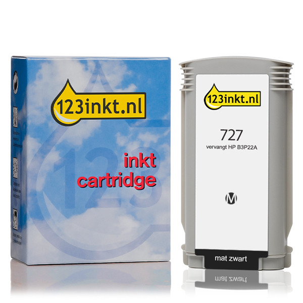 Varumärket 123ink ersätter HP 727 (B3P22A) mattsvart bläckpatron hög kapacitet B3P22AC 044297 - 1