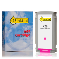 Varumärket 123ink ersätter HP 728 (F9J66A) magenta bläckpatron hög kapacitet F9J66AC 044493
