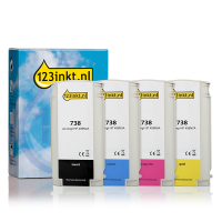 Varumärket 123ink ersätter HP 738 bläckpatron 4-pack  160111