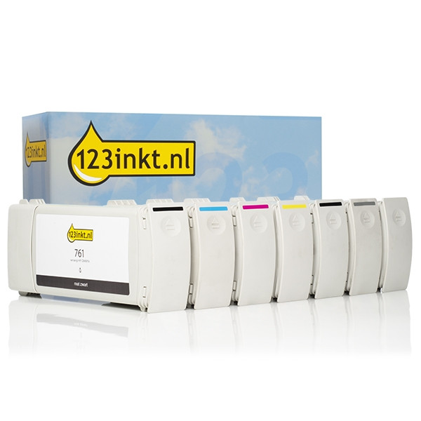 Varumärket 123ink ersätter HP 761 bläckpatron 6-pack  160158 - 1