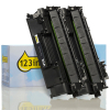 Varumärket 123ink ersätter HP 80A (CF280A) svart toner 2-pack