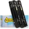 Varumärket 123ink ersätter HP 83A (CF283A) svart toner 2-pack