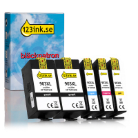 Varumärket 123ink ersätter HP 903XL BK/C/M/Y bläckpatron 5-pack 160741