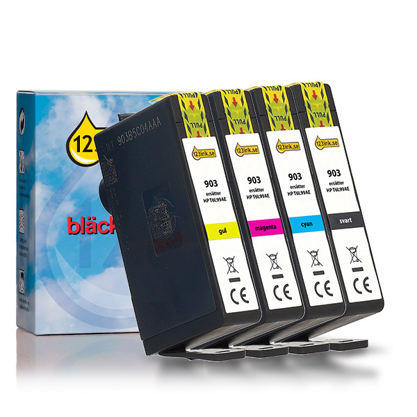 Varumärket 123ink ersätter HP 903 BK/C/M/Y bläckpatron 4-pack 093184 - 1