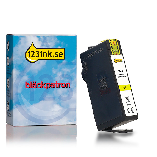 Varumärket 123ink ersätter HP 903 (T6L95AE) gul bläckpatron 093178 - 1