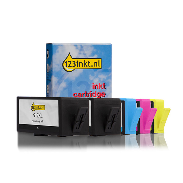 Varumärket 123ink ersätter HP 912XL BK/C/M/Y bläckpatron 5-pack 160743 - 1