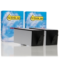 Varumärket 123ink ersätter HP 920XL (D8J47AE) svart bläckpatron hög kapacitet 2-pack CD975AEC 160110