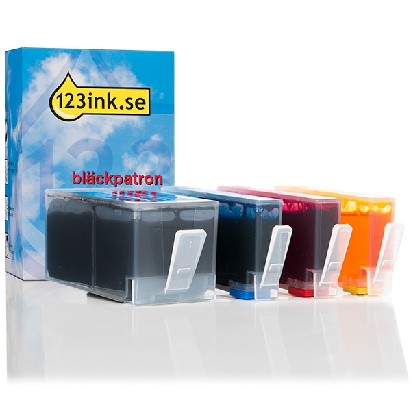 Varumärket 123ink ersätter HP 934 + HP 935 (6ZC72AE) BK/C/M/Y bläckpatron 4-pack 000581 - 1
