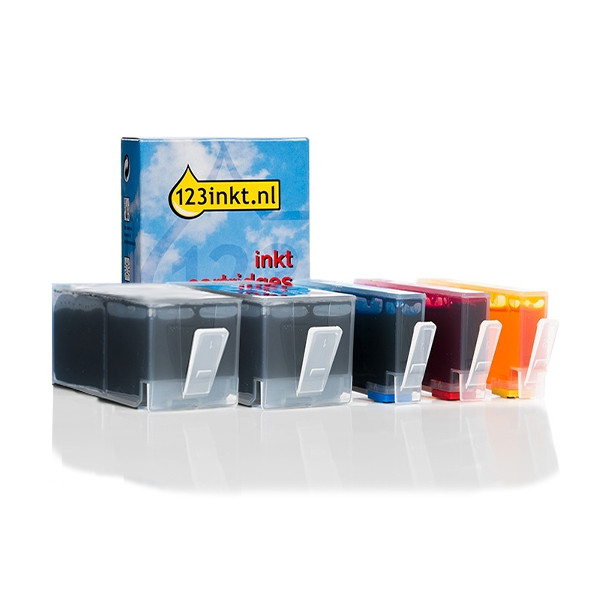 Varumärket 123ink ersätter HP 934 / HP 935 (X4E14AE) BK/C/M/Y bläckpatron 4-pack 160747 - 1