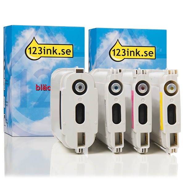 Varumärket 123ink ersätter HP 940XL (C2N93AE) BK/C/M/Y bläckpatron 4-pack C2N93AEC 044275 - 1
