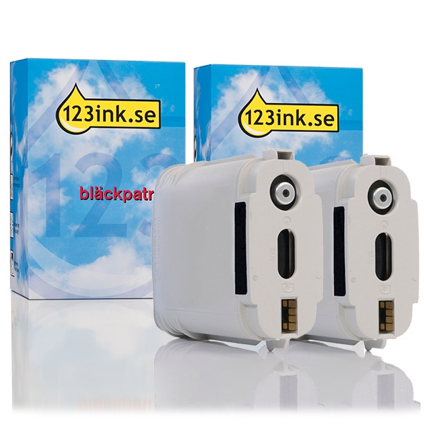 Varumärket 123ink ersätter HP 940XL svart bläckpatron hög kapacitet 2-pack C4906AEC 160116 - 1