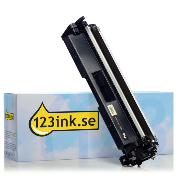 Varumärket 123ink ersätter HP 94X (CF294X) svart toner hög kapacitet CF294XC 054291 - 1