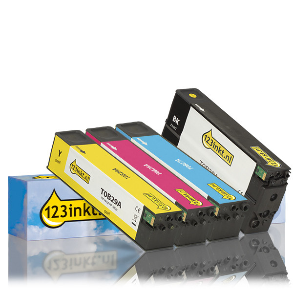 Varumärket 123ink ersätter HP 982X BK/C/M/Y bläckpatron 4-pack T0B27AC T0B28AC T0B29AC T0B30AC 093706 - 1