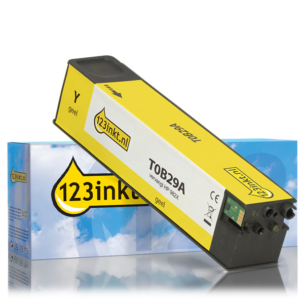 Varumärket 123ink ersätter HP 982X (T0B29A) gul bläckpatron hög kapacitet​​​​​​​​​​​​​​​​​​​​​ T0B29AC 055207 - 1