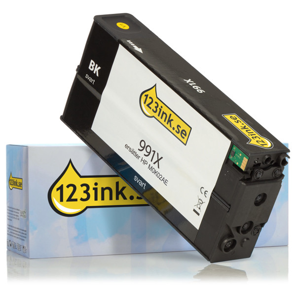 Varumärket 123ink ersätter HP 991X (M0K02AE) svart bläckpatron hög kapacitet M0K02AEC 030583 - 1