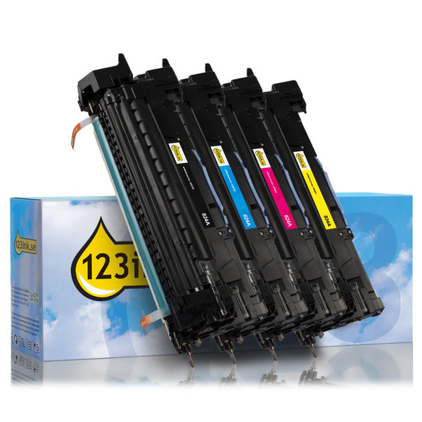 Varumärket 123ink ersätter HP CB384A/85A/86A/87A trumma 4-pack CB384AC CB385AC CB386AC CB387AC 130047 - 1