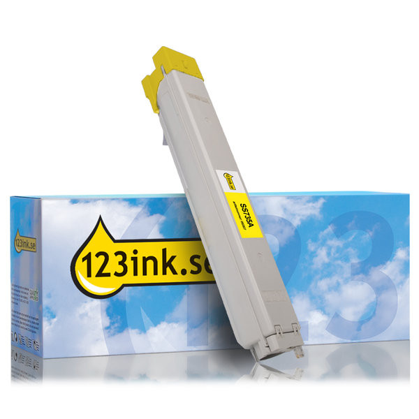Varumärket 123ink ersätter HP SS735A (CLT-Y808S) gul toner SS735AC 092827 - 1