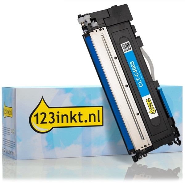 Varumärket 123ink ersätter HP ST984A (MLT-C406S) cyan toner ST984AC 092691 - 1